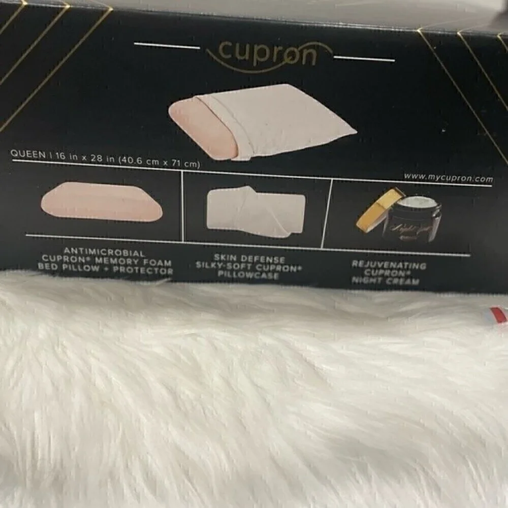 New Cupron Night Spa Night Cream,Skin Defense Pillowcase Memory Foam Bed Pillow